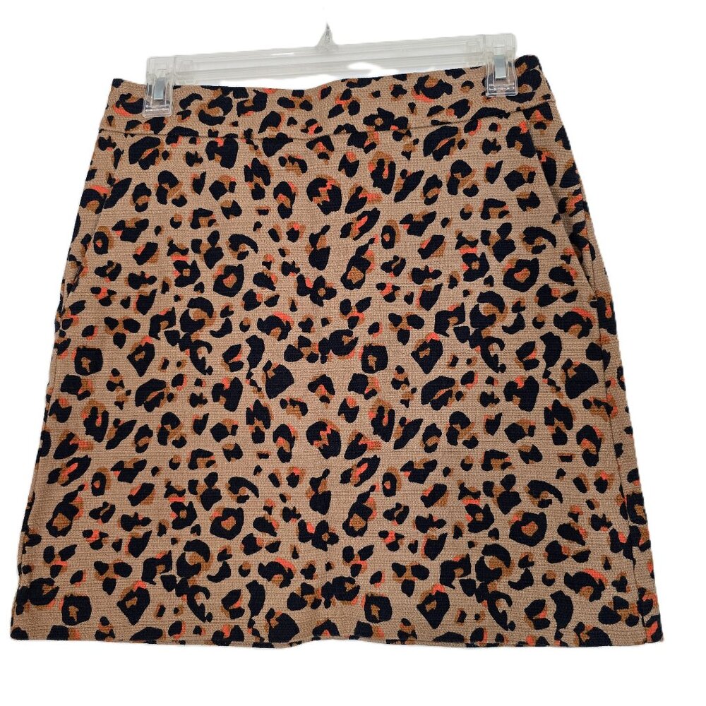 LOFT Outlet Leopard Print Petite Mini Skirt with Pockets Size 4P